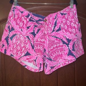Lilly Pulitzer knit Callahan Short sz 14 Coco Safari
